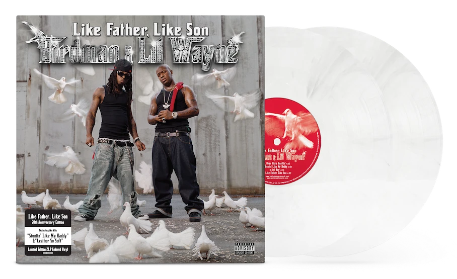 Birdman & Lil Wayne - Like Father, Like Son  (20th Anniversary Pearl White) Vinyl Record