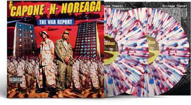 Capone -N- Noreaga - The War Report (Clear with Red & Blue Splatter)