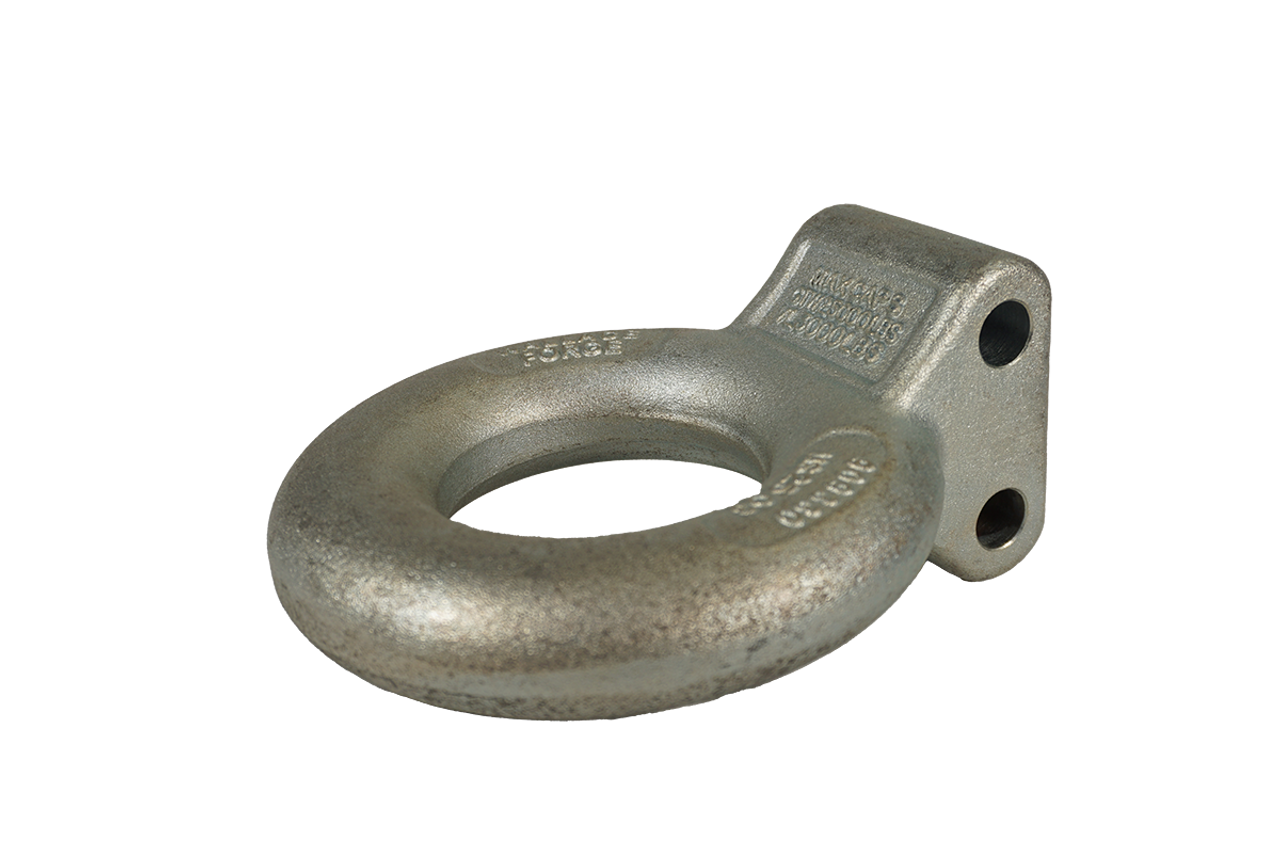 09557-95 --- Adjustable 3" Tow Ring - 25,000 lb Capacity - Zinc