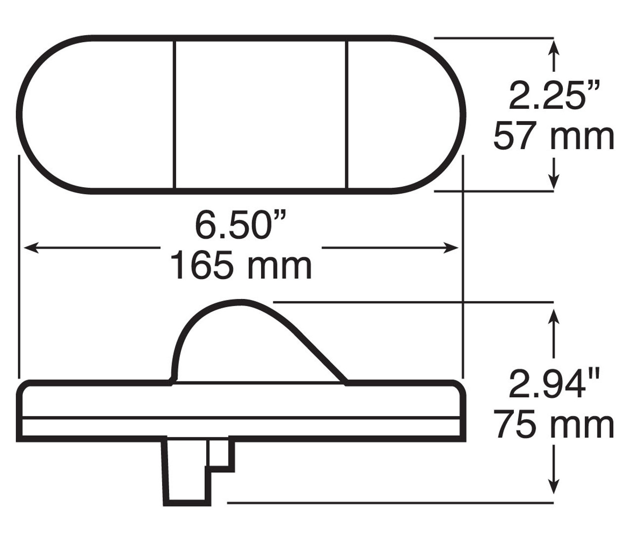 LED351KA10 --- LED Amber Combination Mid-Turn Signal & Side Marker Kit