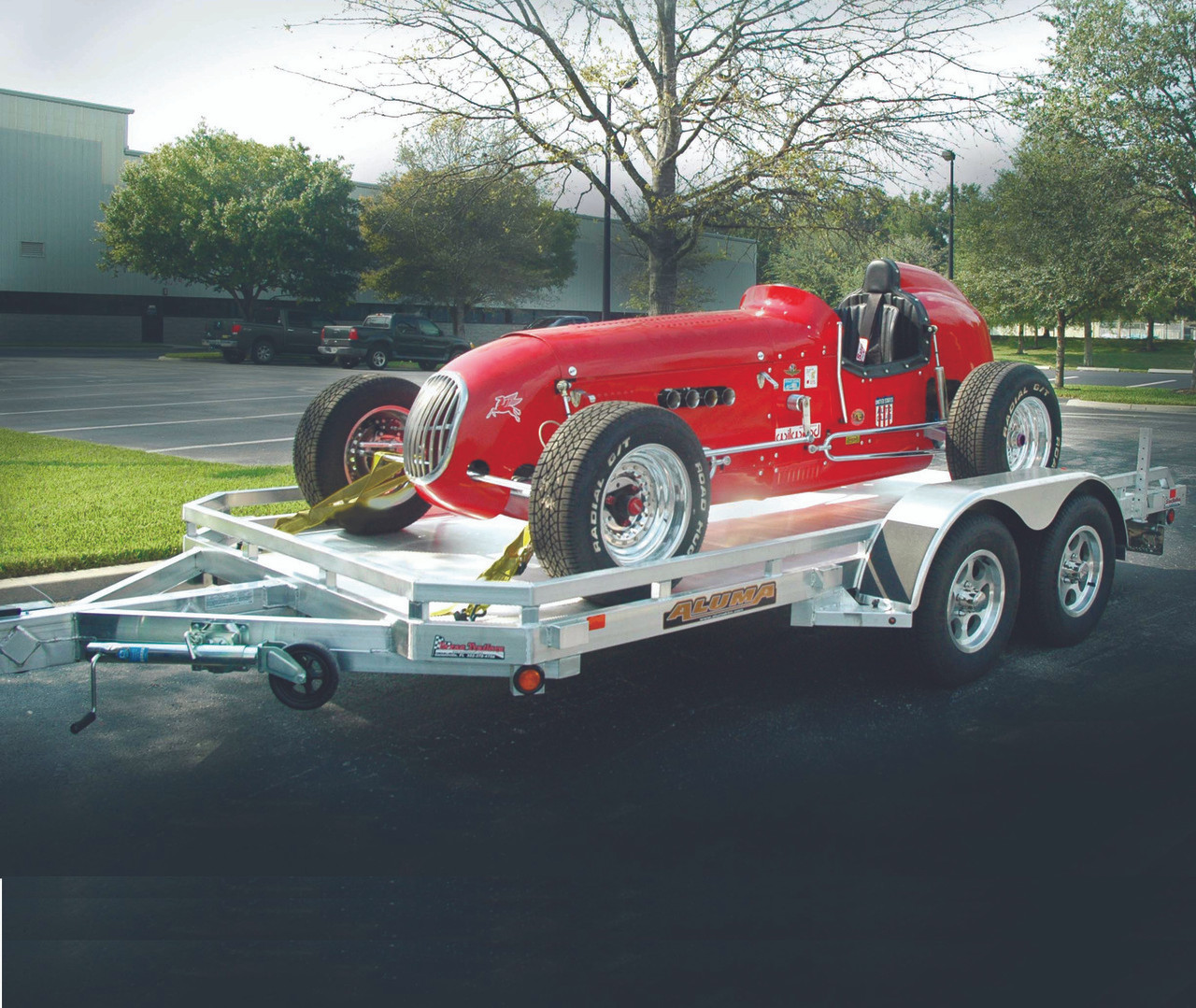 AL7816 --- 78" x 16' Aluminum Tandem Utility Trailer