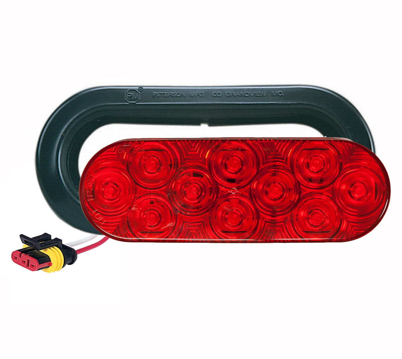 LED820SKR-10 --- Red LED LumenX® Oval Strobe Light kit