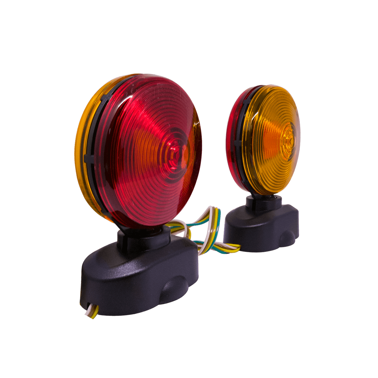 MTL6302 --- Two Sided Magnetic Round Trailer Towing Light Kit w/case