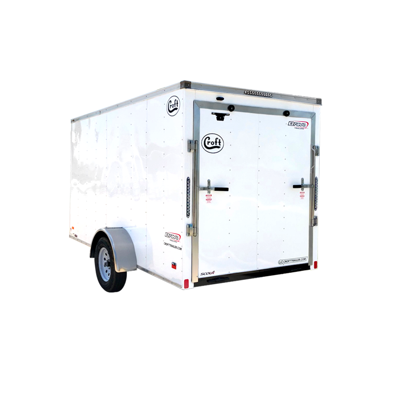 SC612SADRD --- 6' X 12' Enclosed Trailer with Ramp Door - Bravo