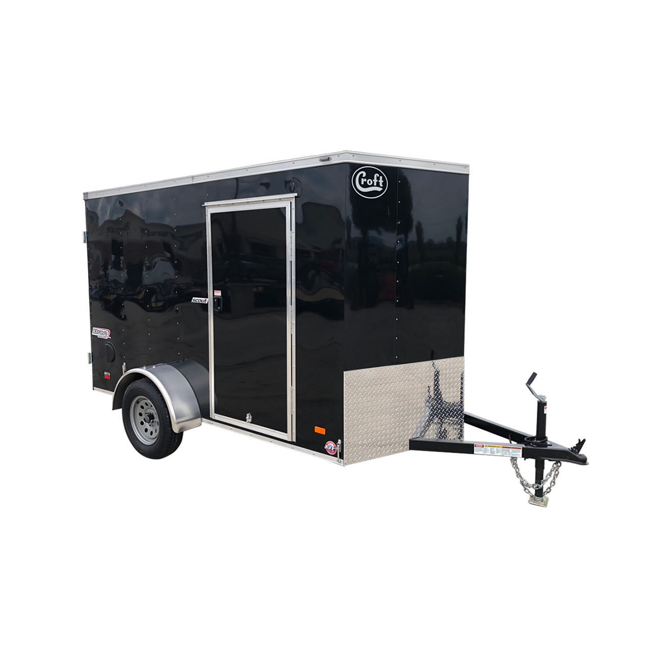 SC610SADGT --- 6' X 10' Enclosed Trailer with Double Rear Doors - Torsion - Bravo