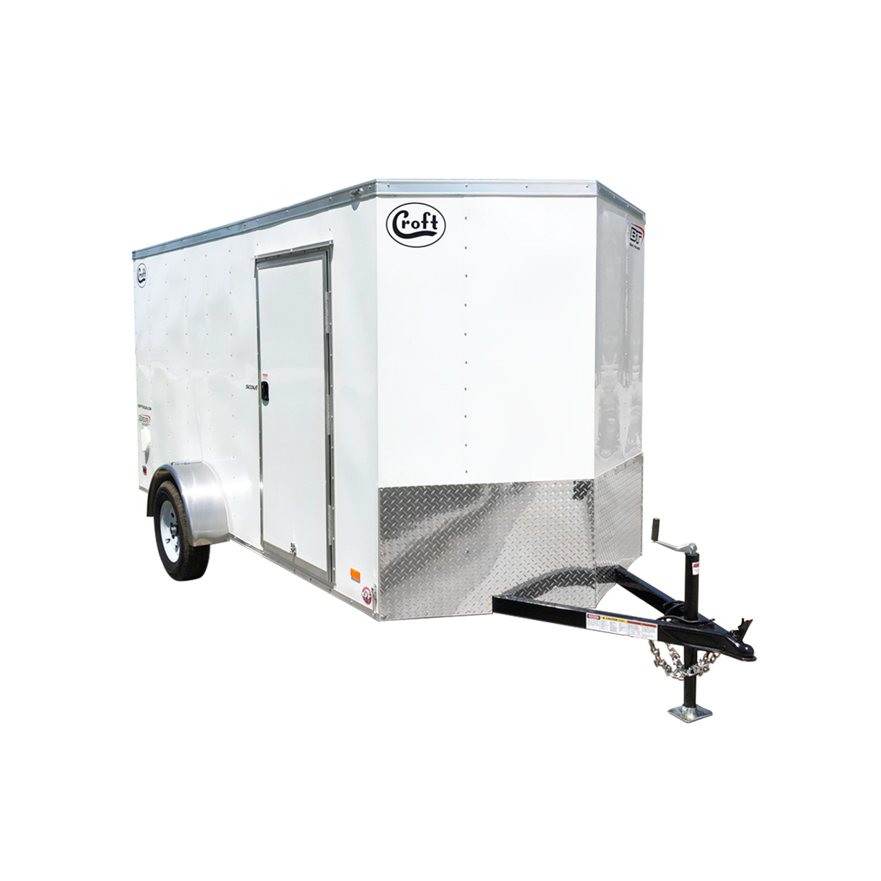 SC612SADGT --- 6' X 12' Enclosed Trailer with Double Rear Doors - Torsion - Bravo