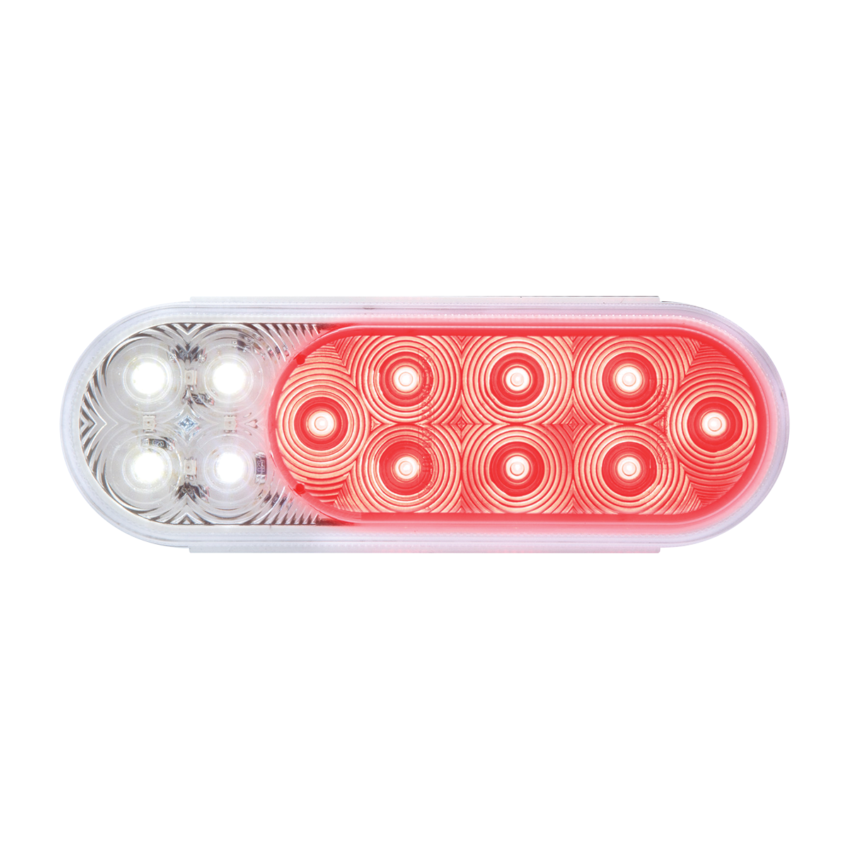 STL211XRCBP --- Oval Sealed LED Stop/Turn/Tail with Clear Back-Up