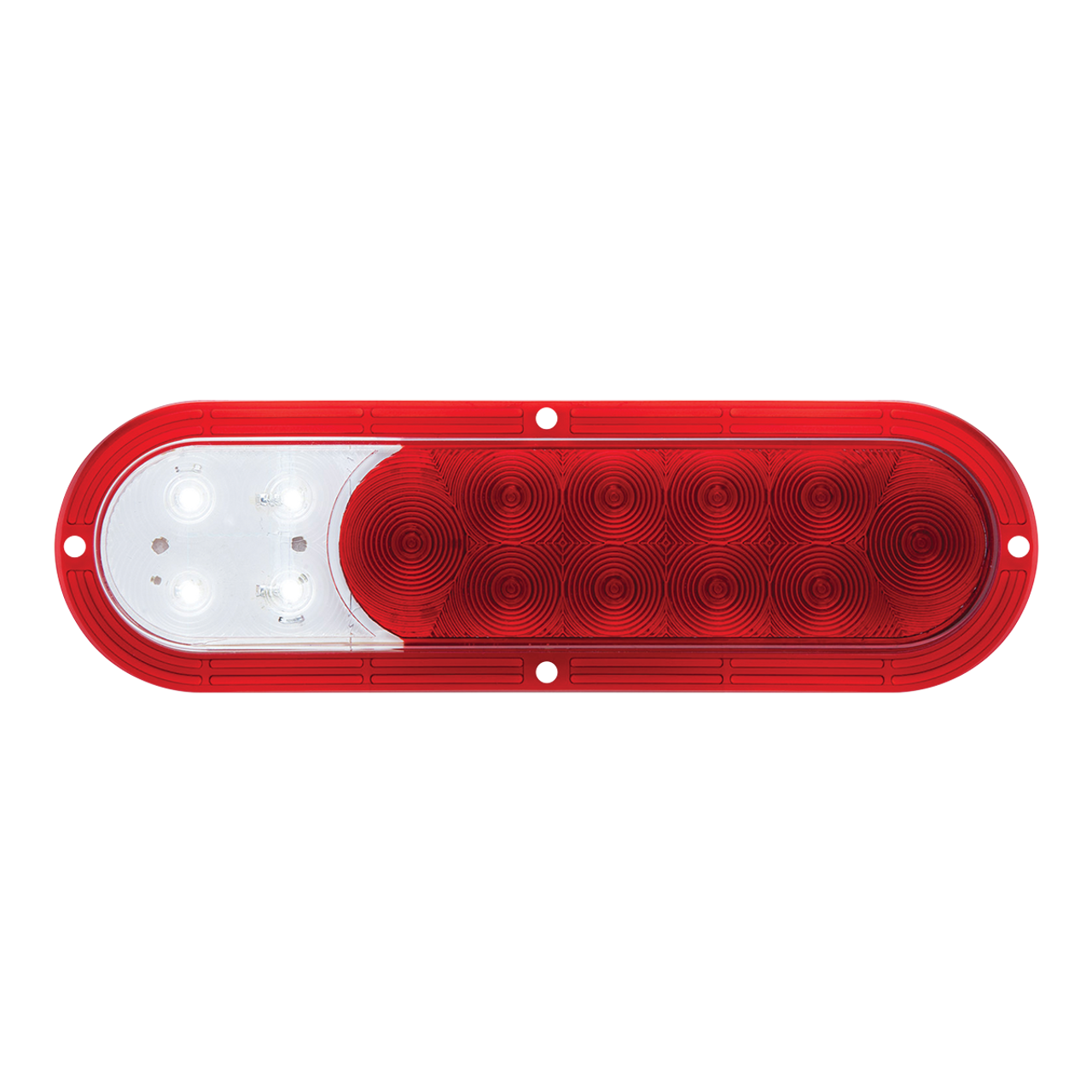 STL68RBP --- Oval Sealed LED Stop/Turn/Tail with Clear Back-Up Light