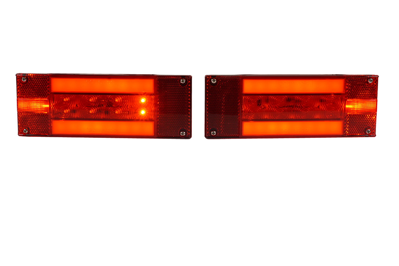 TLL170RK --- Glolight Retangular Sealed LED Red Stop/Turn/Tail Light Kit