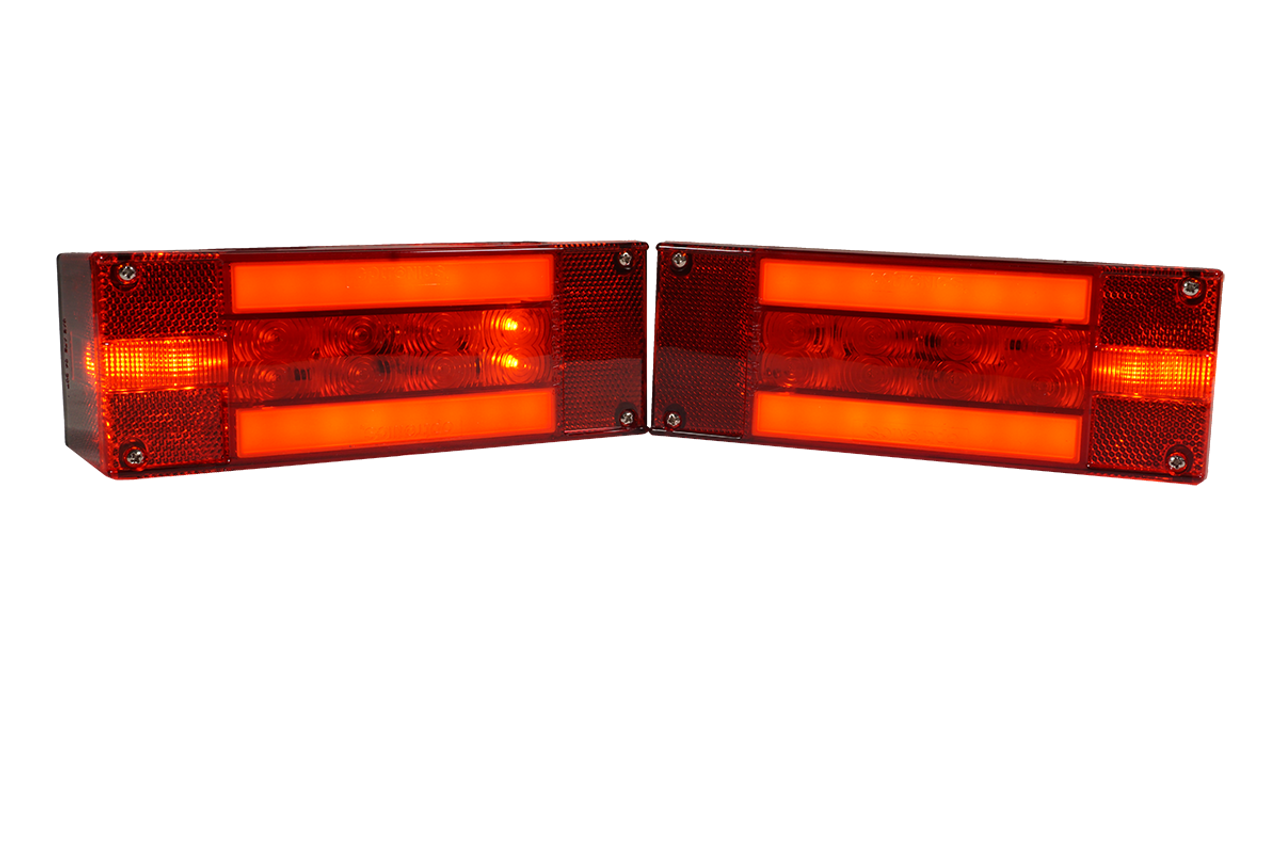 TLL170RK --- Glolight Retangular Sealed LED Red Stop/Turn/Tail Light Kit