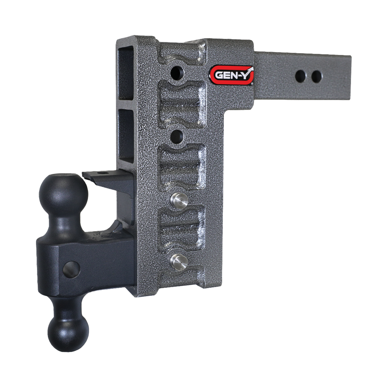 GH-624 --- Mega-Duty Four Position 2.5" Shank with Dual-Ball and Pintle - 21k