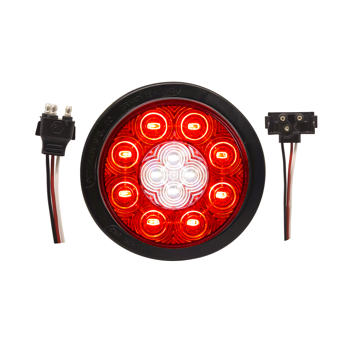 5624130K Round Sealed LED Combination Stop/Turn/Tail/BackUp Light Kit