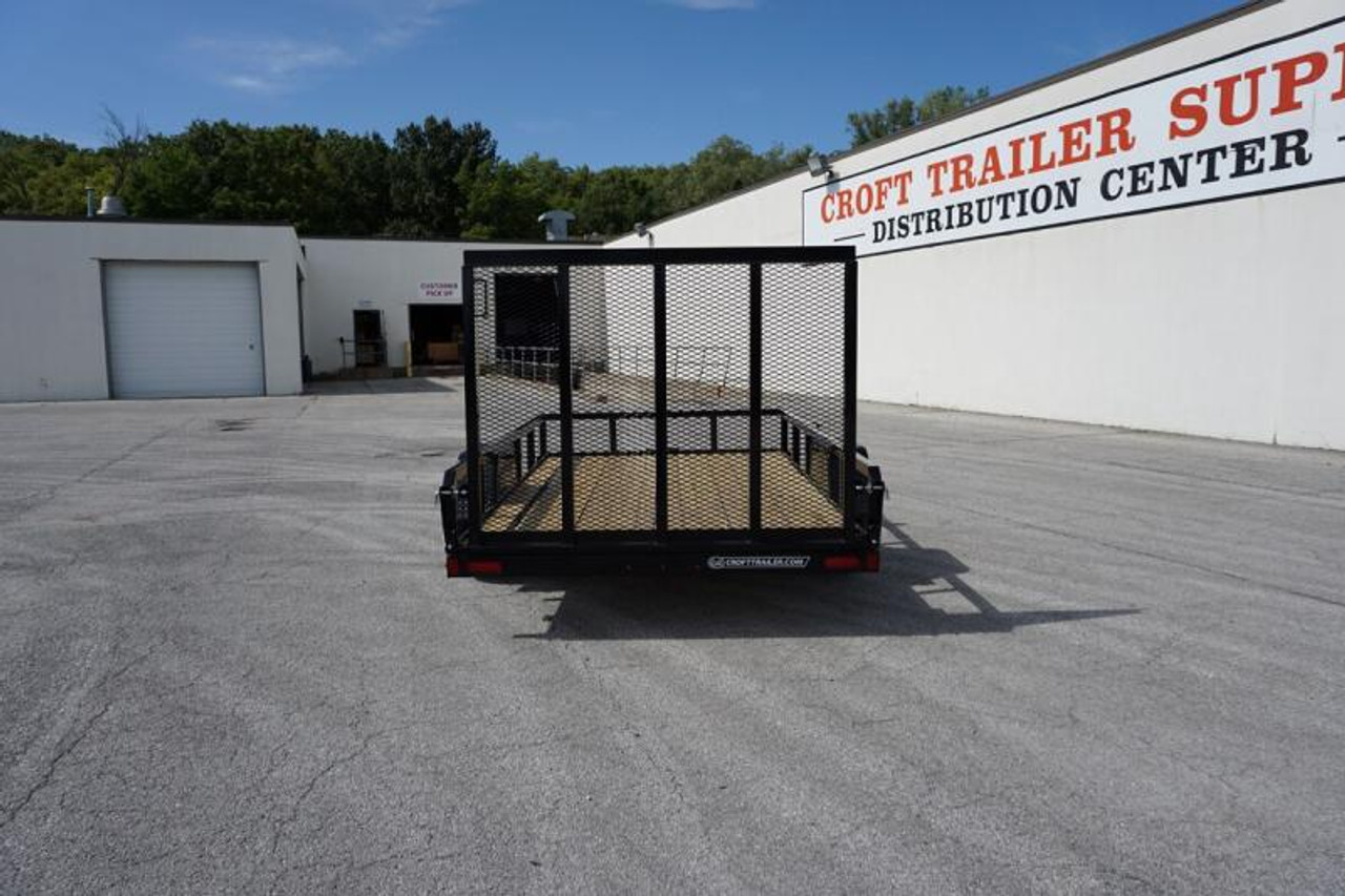 STR6010GT --- CHARCOAL --- 2023 Sure-Trac 6'x10' Tube Top Utility Trailer #ST4391