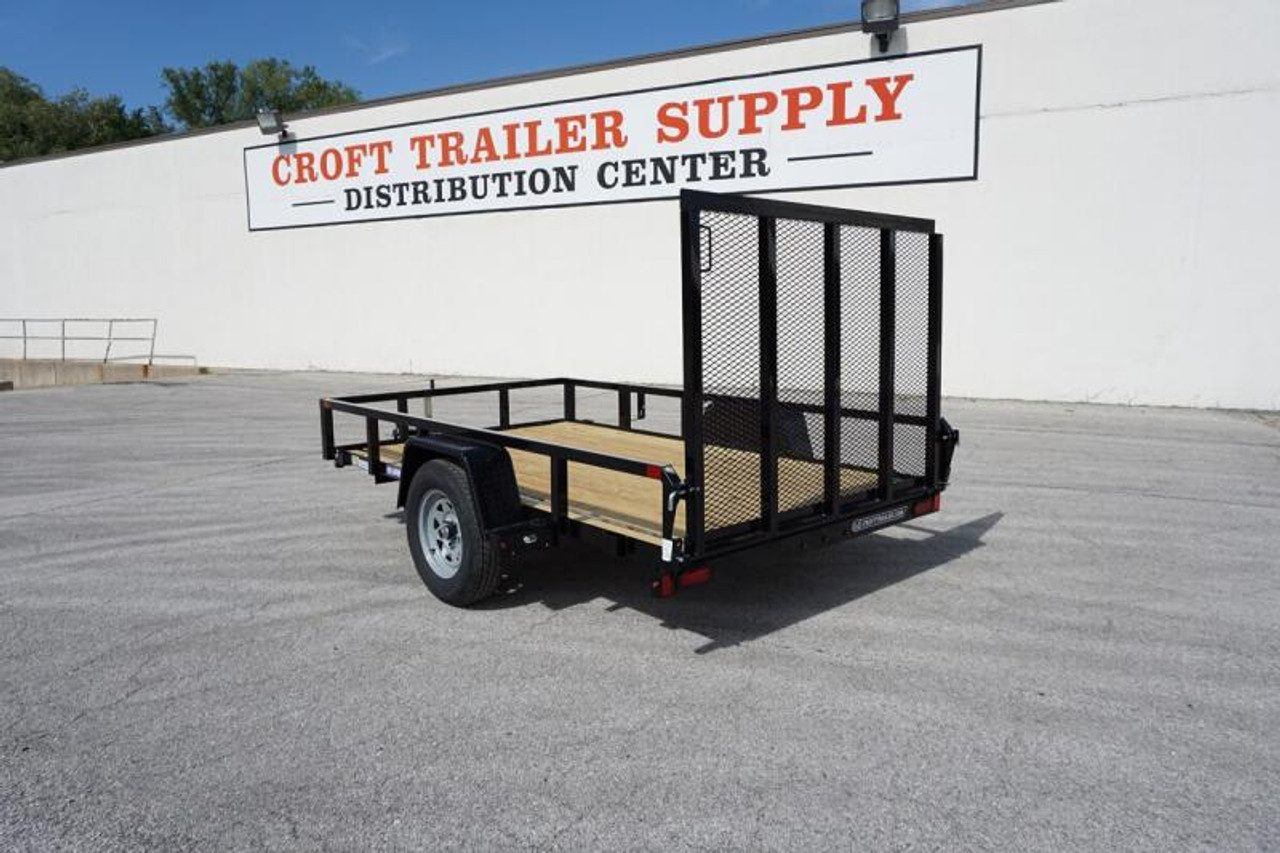 STR6010GT --- CHARCOAL --- 2023 Sure-Trac 6'x10' Tube Top Utility Trailer #ST4391