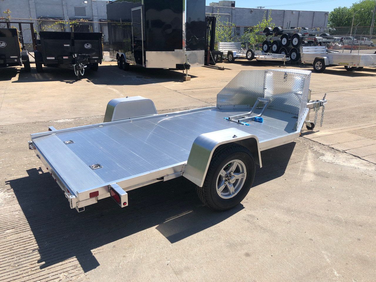 AL1476 2023 Aluma 51x10' Single Bike Hauler AL1476