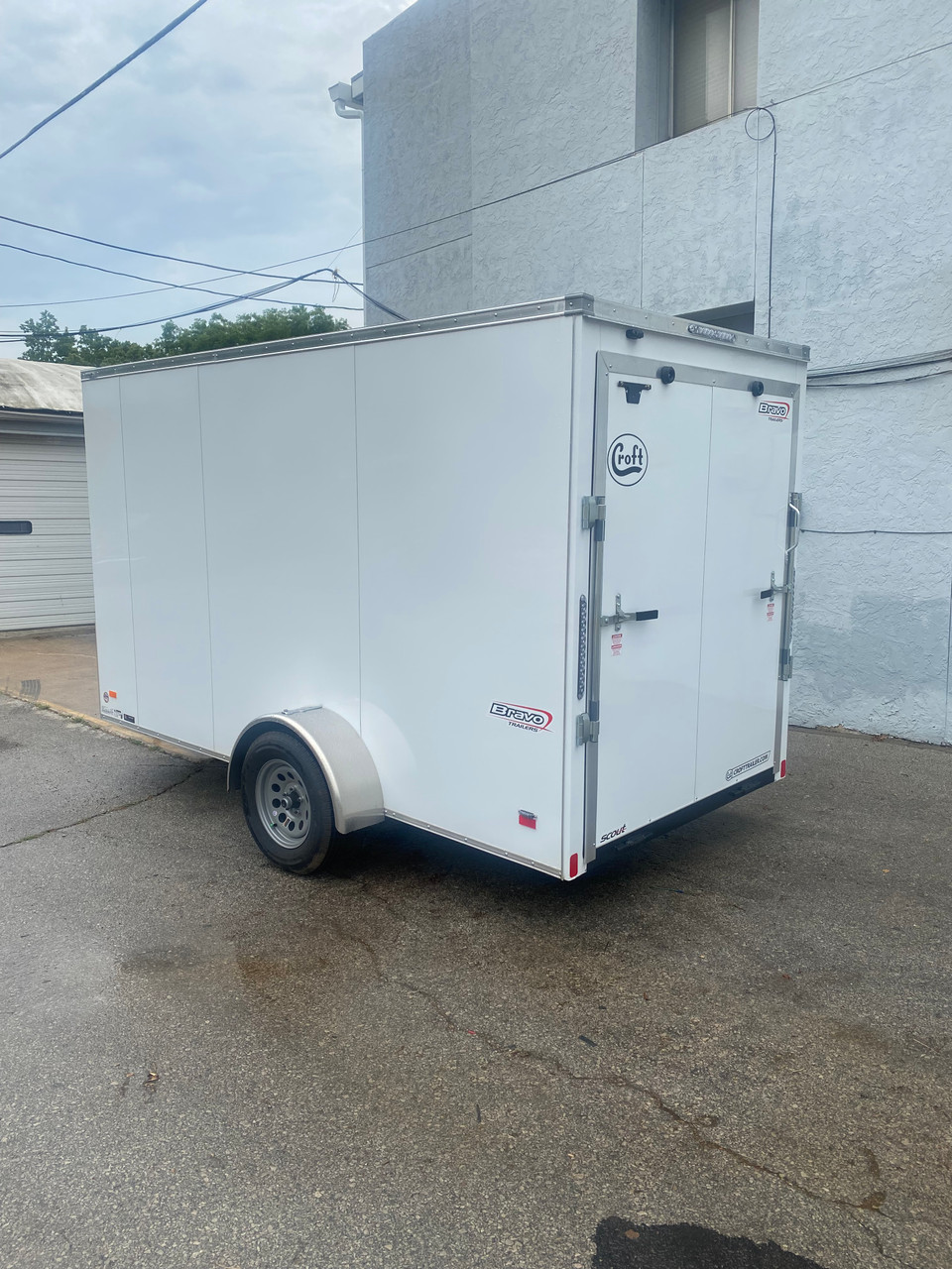 SC612SADRDGT --- 2023 Bravo 6'x12' GT Enclosed w/ Rear Ramp Door #BR0157