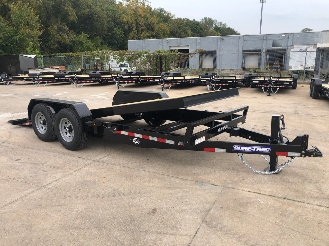 STET8218TA5 --- CHARCOAL --- 2024 Sure-Trac 82x18' Equipment Tilt Trailer - 14k #ST2905