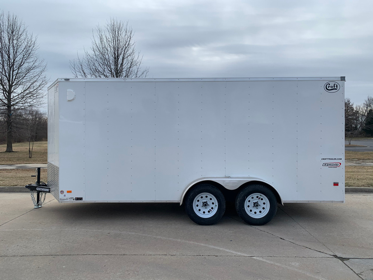 SC716TA2DRD --- SILVER --- 2024 Bravo 7'X16' Enclosed w/ Ramp Door #BR5211