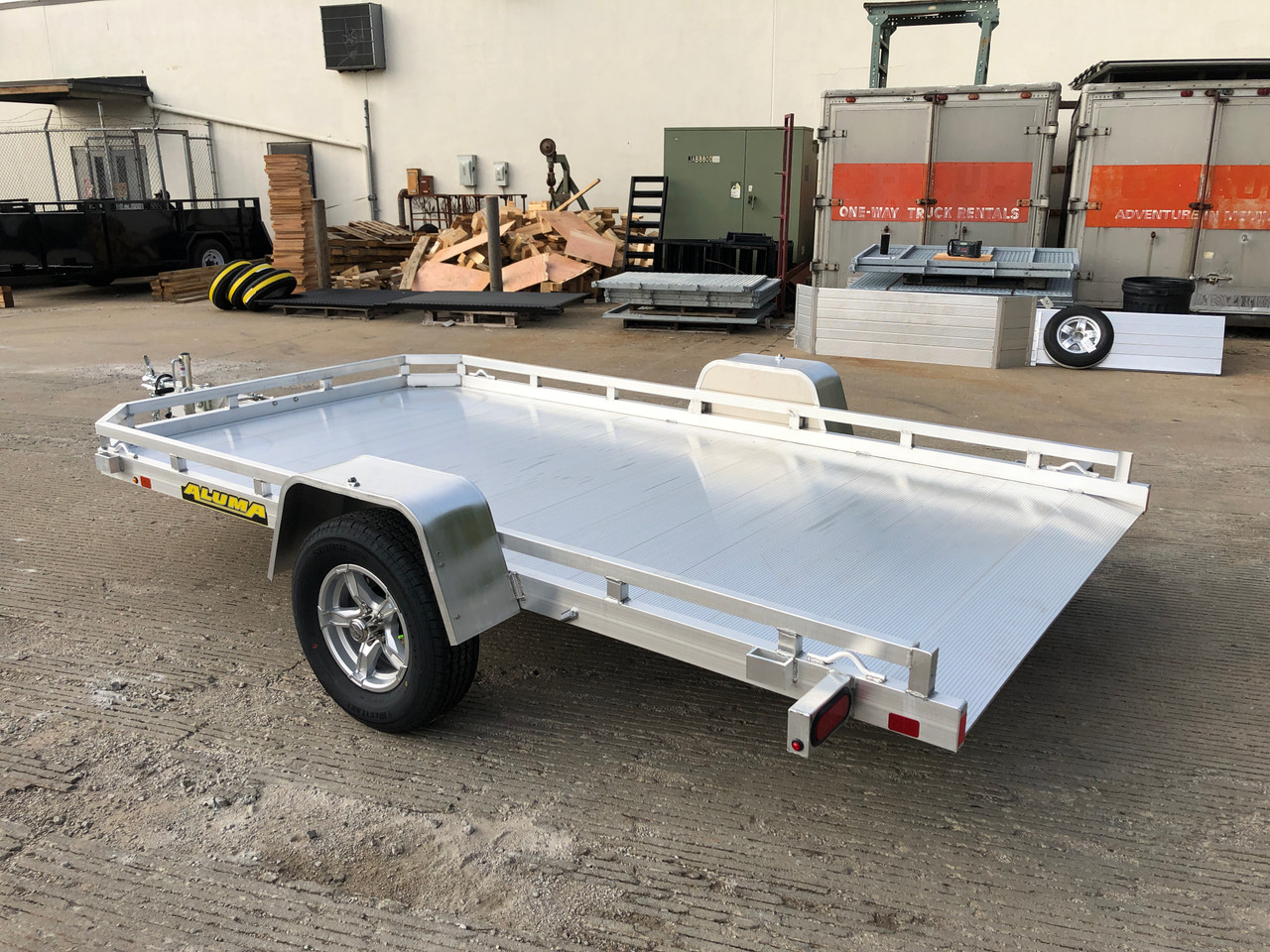 AL7712HTILT --- 2023 Aluma 77x12' Aluminum Tilt Utility Trailer - 3.5k #AL7031