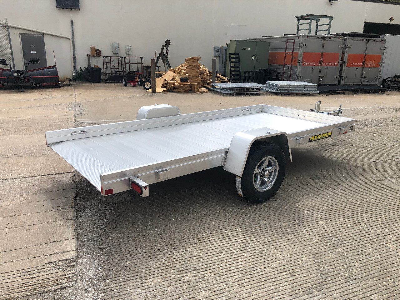 AL6812HTILT --- 2023 Aluma 68x12' Aluminum Tilt Utility Trailer - 3.5k #AL3186