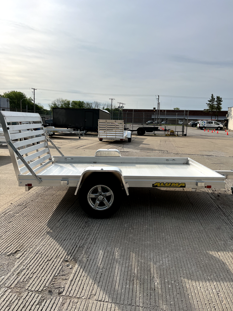 AL7210H --- 2023 Aluma 72x10' Aluminum Utility Trailer - 3.5K #AL6752