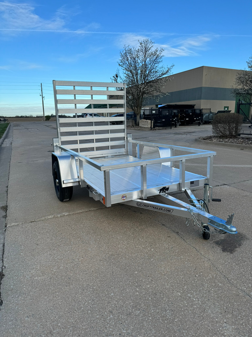 AR5080GTA - 2024 Black Rhino 5'x8' Aluminum Tube Top Utility Trailer #AR3422