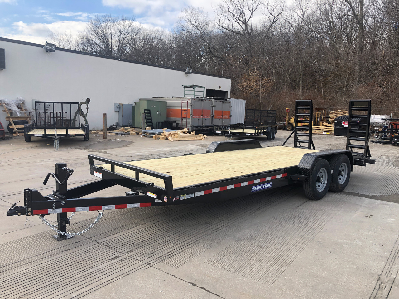 STIM8120TA5 --- 2023 Sure-Trac 81x20' (18'+2') Implement Trailer - 14k #ST8339