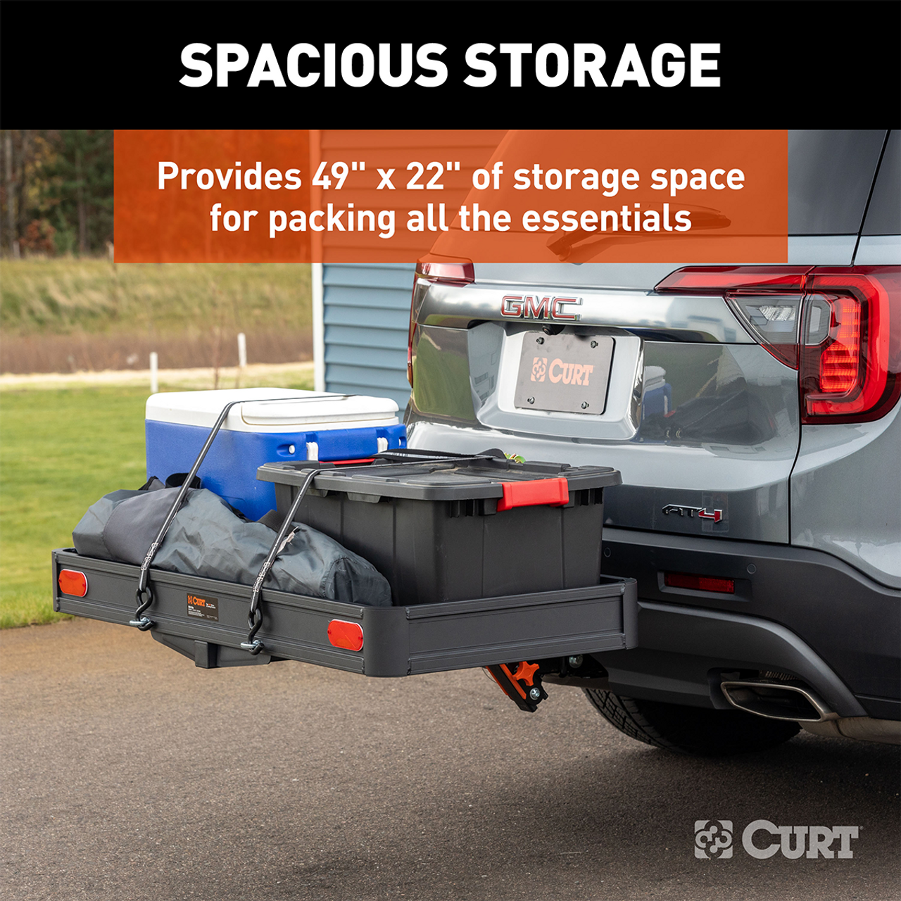 18415 --- Curt Activelink™ Aluminum Cargo Carrier for 2" shank