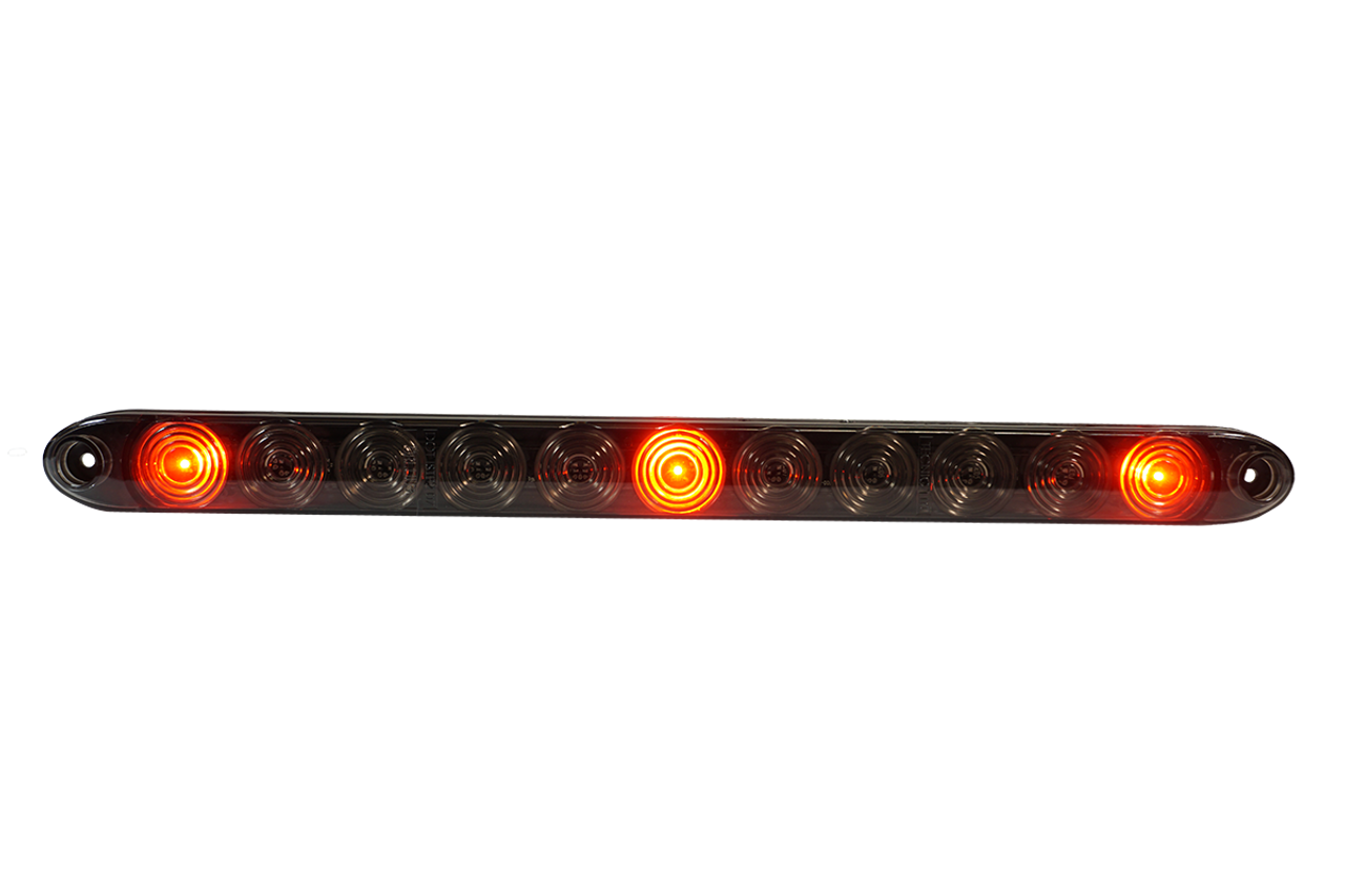 LEDT12RS3 --- Clear LED Identification Light Bar - 11 Diodes - Smoke