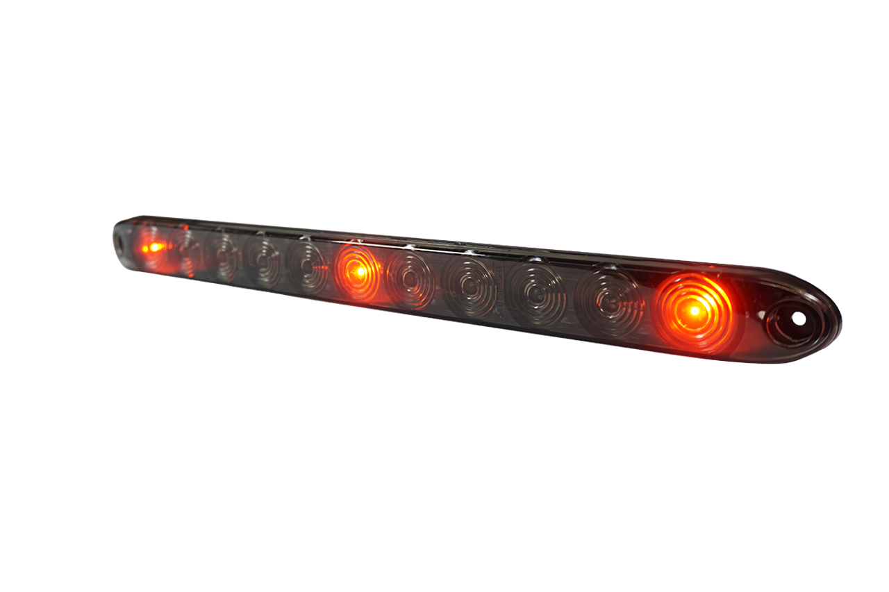 LEDT12RS3 --- Clear LED Identification Light Bar - 11 Diodes - Smoke