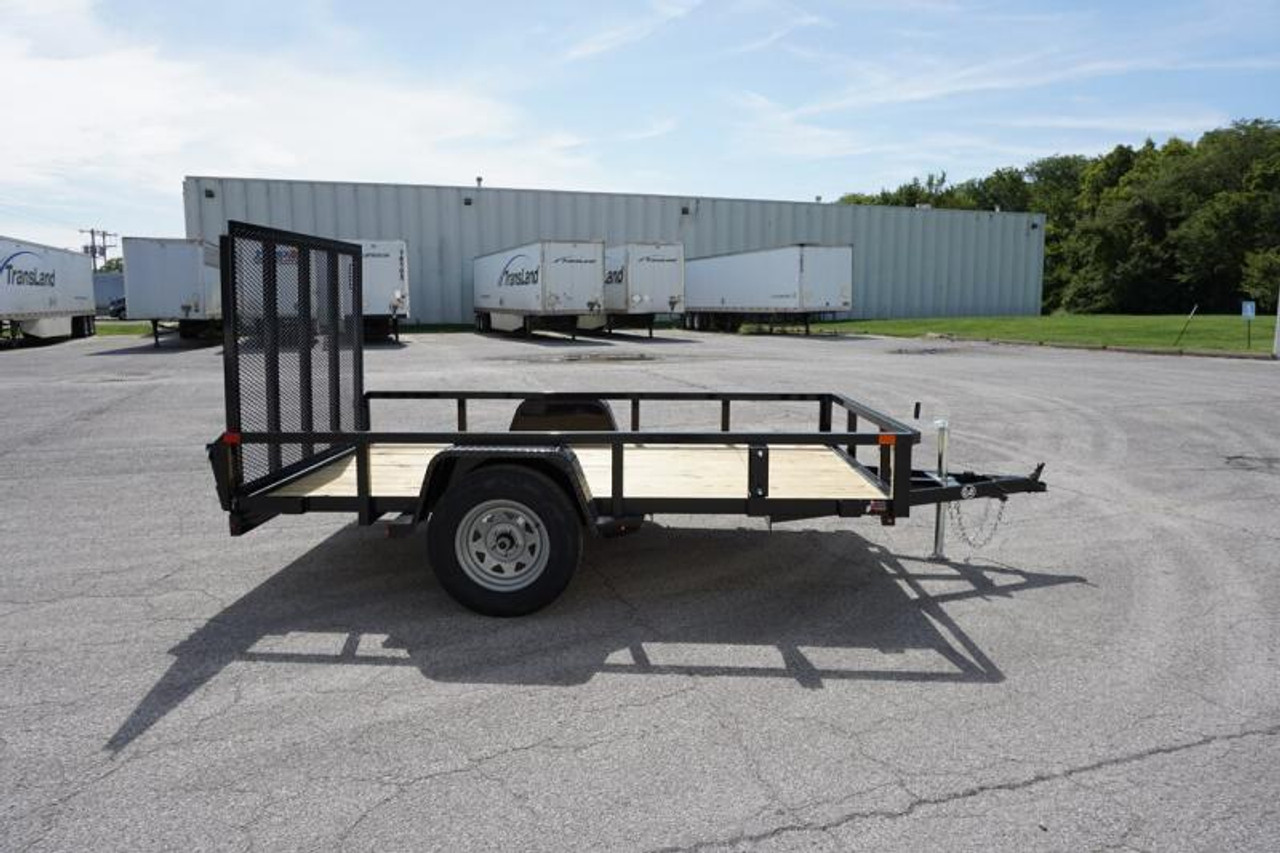 STR6010GT --- RED --- 2023 Sure-Trac 6'x10' Tube Top Utility Trailer #ST8358