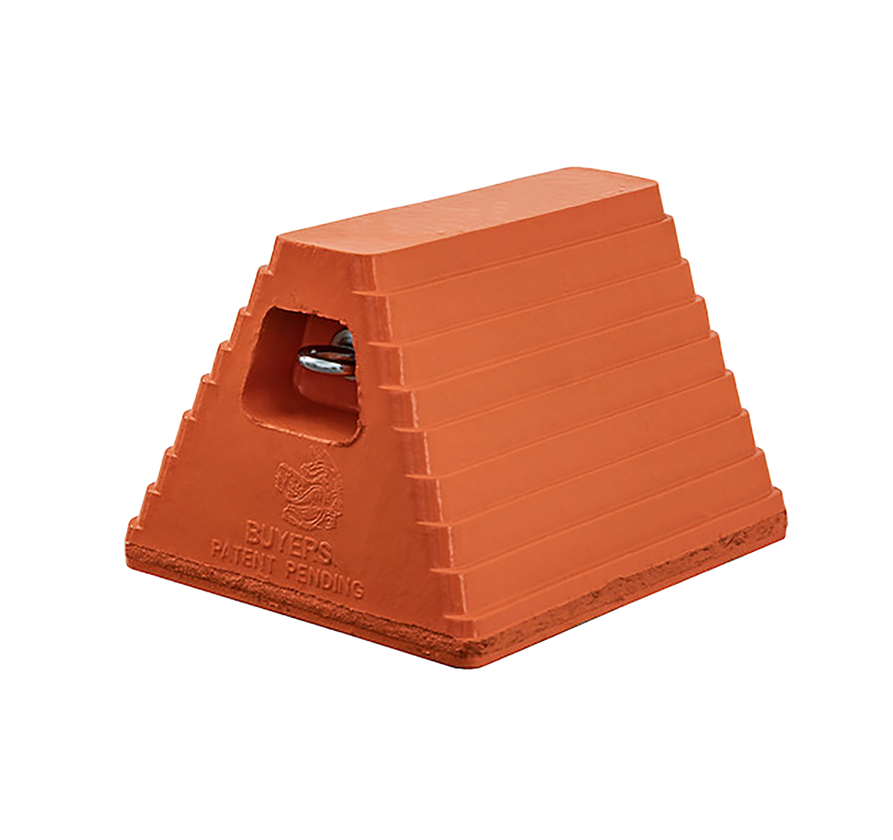 WC6810LP --- Rubber Wheel Chock Recessed Eye - Orange