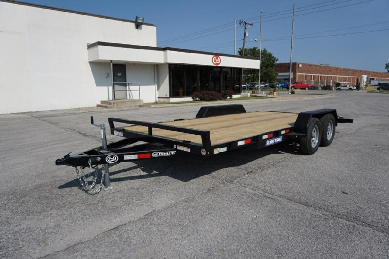 STCH8218 --- 2024 Sure-Trac 82x18' Wood Deck Car Hauler - 7k #ST8025