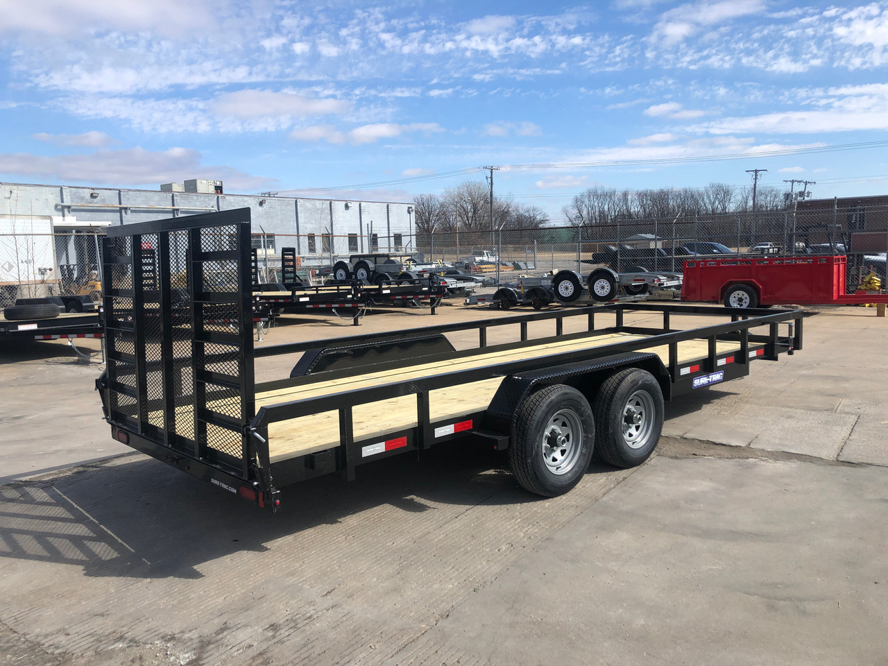 STR8220GT-E2 --- CHARCOAL --- 2024 Sure-Trac 82x20' Tube Top Utility Trailer w/ Brakes - 10K - #ST8009