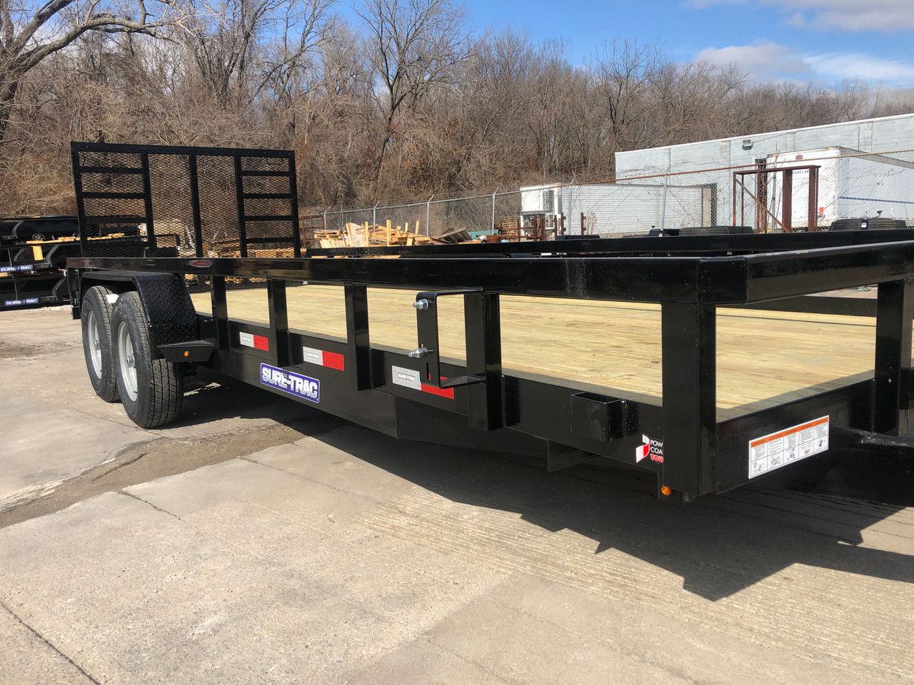 STR8220GT-E2 --- CHARCOAL --- 2024 Sure-Trac 82x20' Tube Top Utility Trailer w/ Brakes - 10K - #ST8009