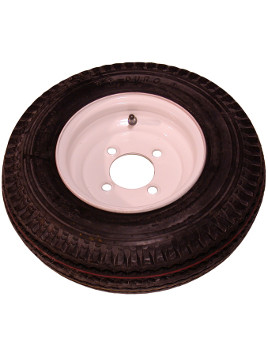 WT84WPD 8" Trailer Wheel and Tire Assembly, 4 on 4"