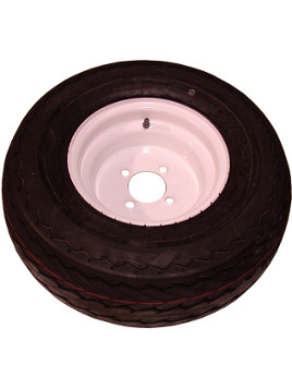 WT104WPD 10" Trailer Wheel and Tire Assembly, 4 on 4"