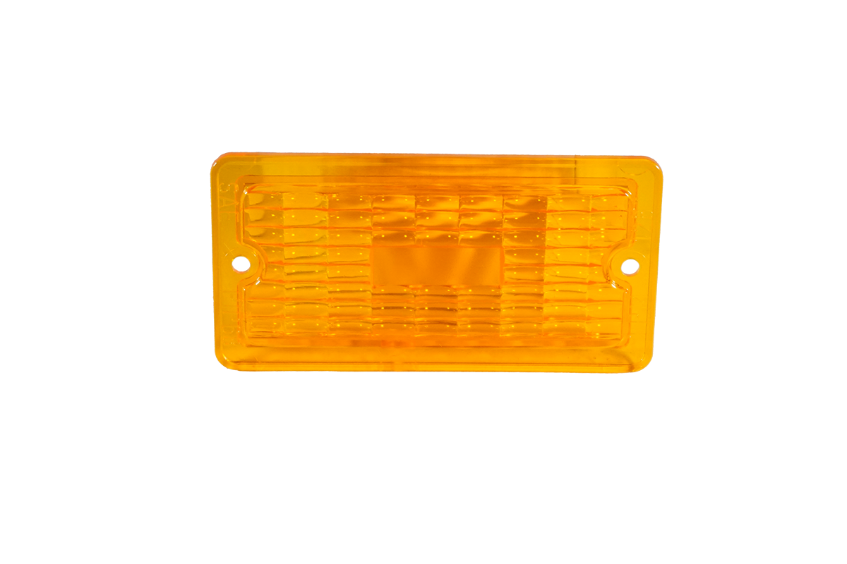 126-25A --- Peterson Replacement Amber Rectangular Lens