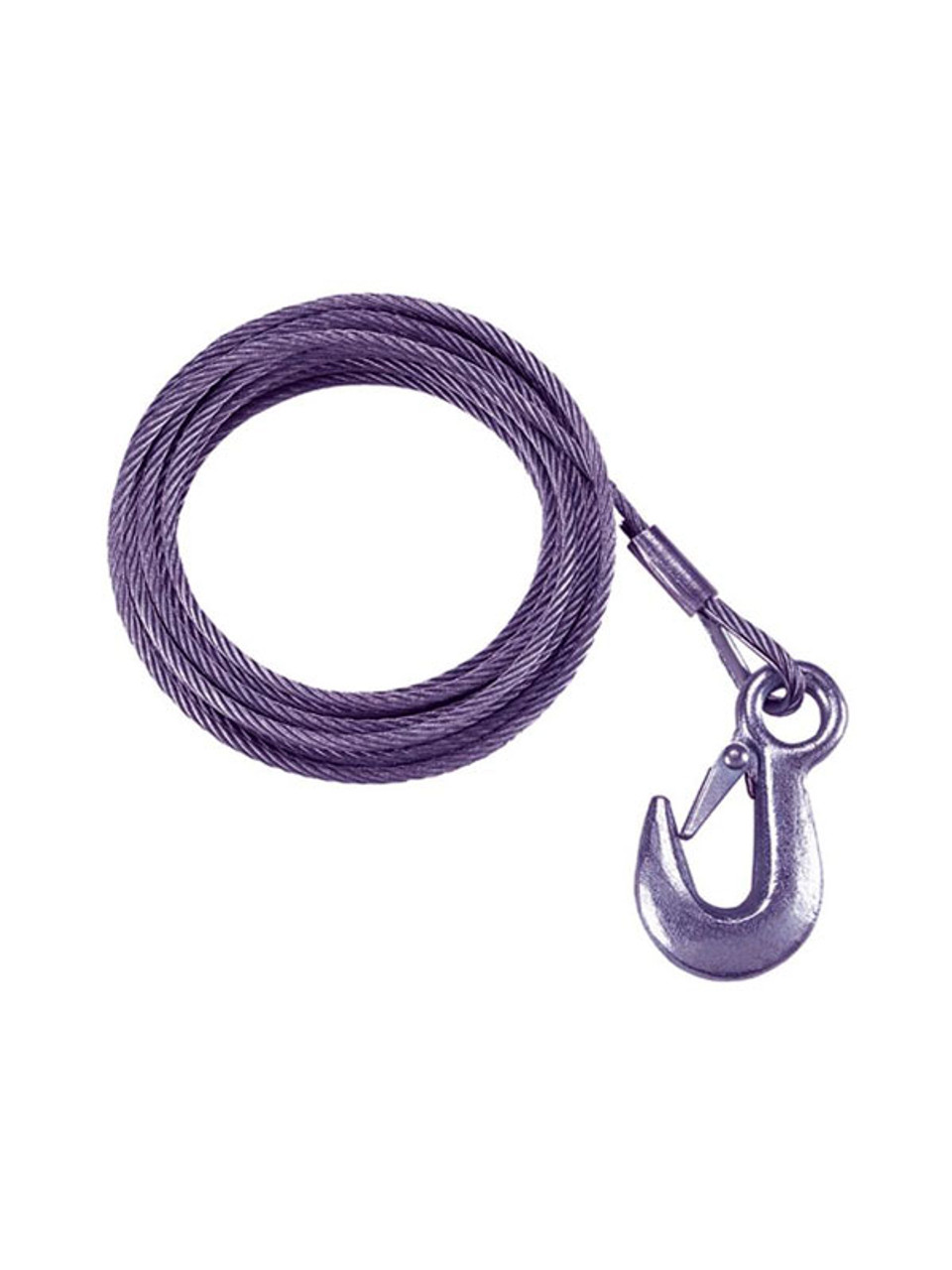 WC50 --- 50' Galvanized Winch Cable with Hook