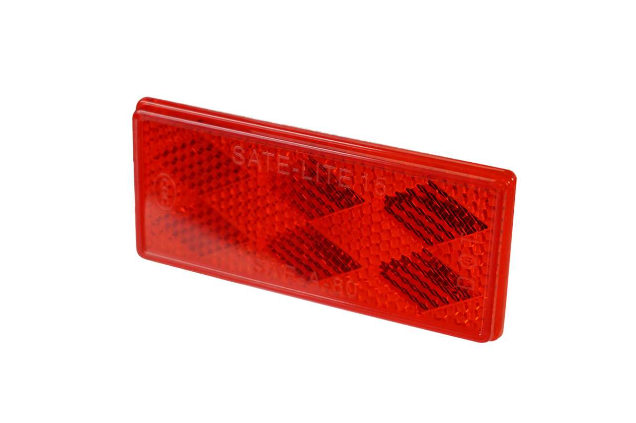 483R --- Rectangular Red Reflector - Quick Mount