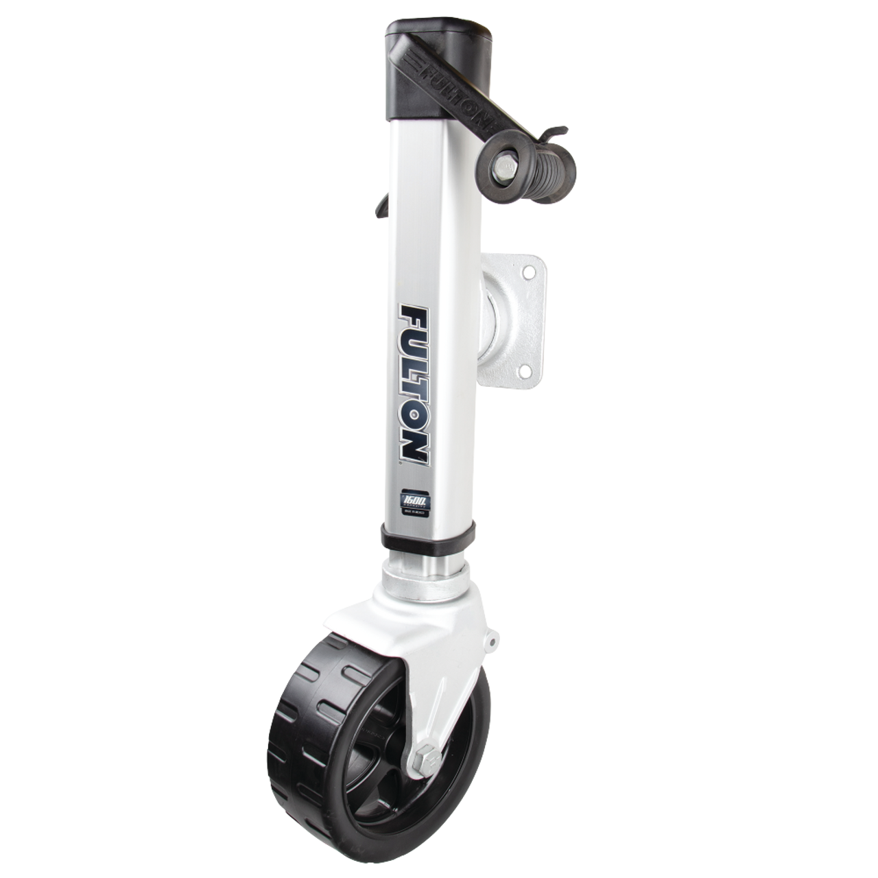 F21600WT45 --- Fulton Swivel Sidewind F2 Trailer Jack with Wide Track Caster - 1,600 lb