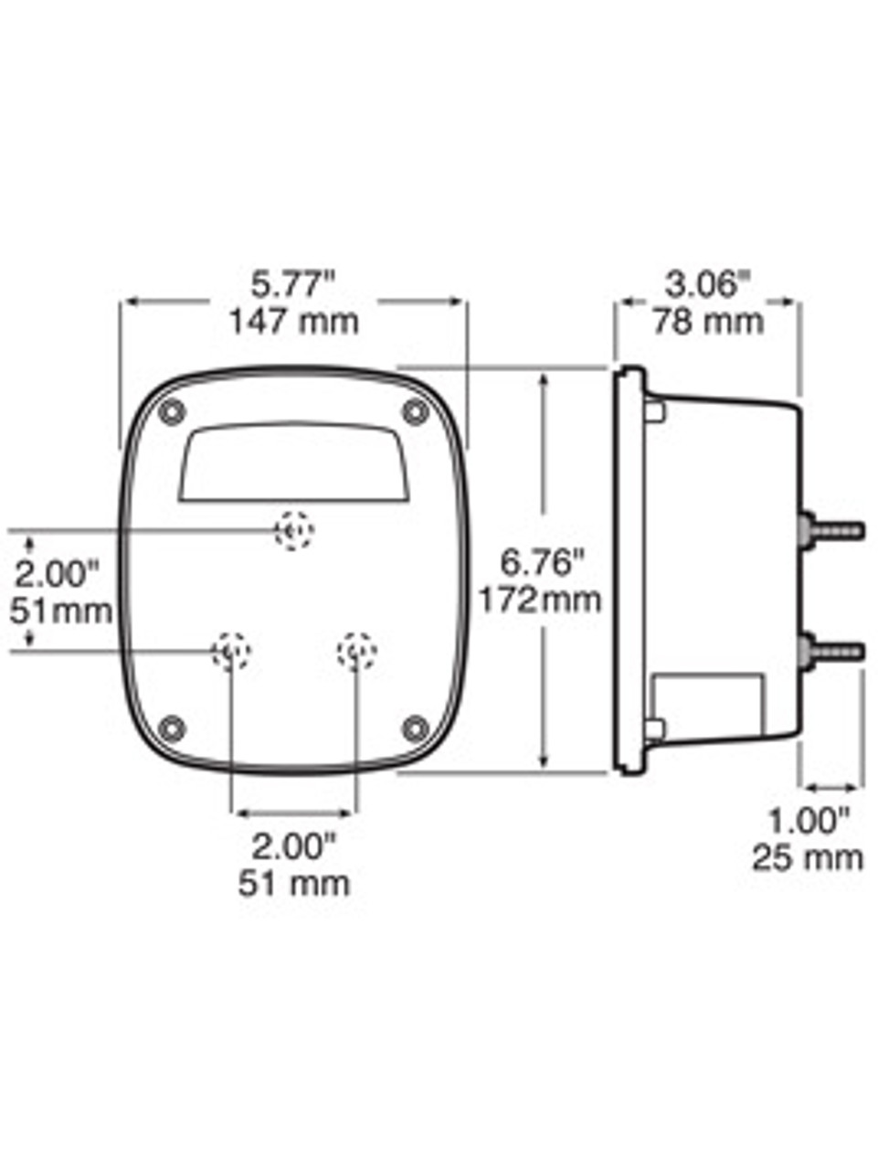 LED845 --- LED Combination Vehicle Tail Light- Right Hand