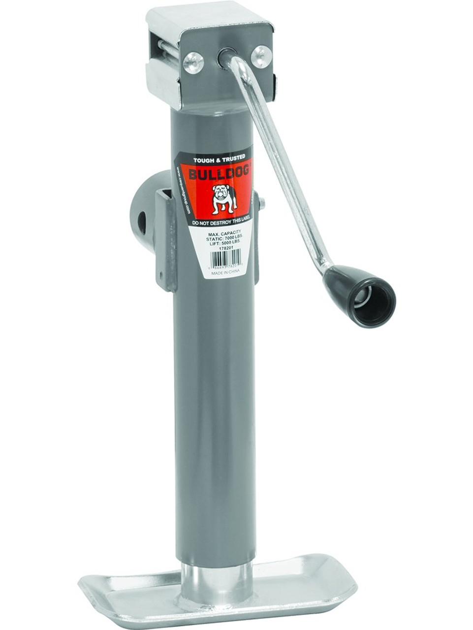 178201 --- BULLDOG Swivel Sidewind Trailer Jack - 5,000 lb