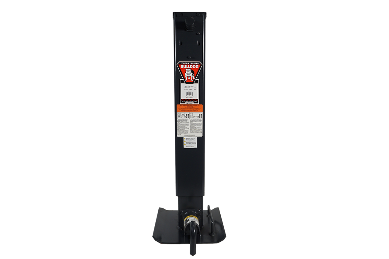 182411 --- BULLDOG Companion Jack for Two Speed Drop Leg Trailer Jack - Pin to Side - 10,000 lb