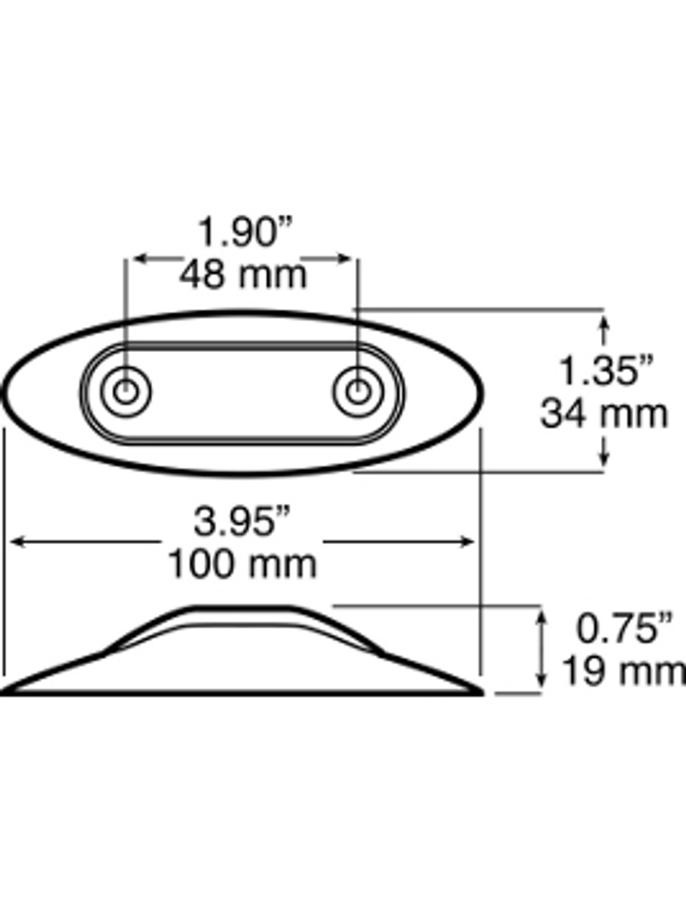 LED168KR2 --- Peterson Piranha® Slim-Line Mini LED Clearance/Side Marker Kit