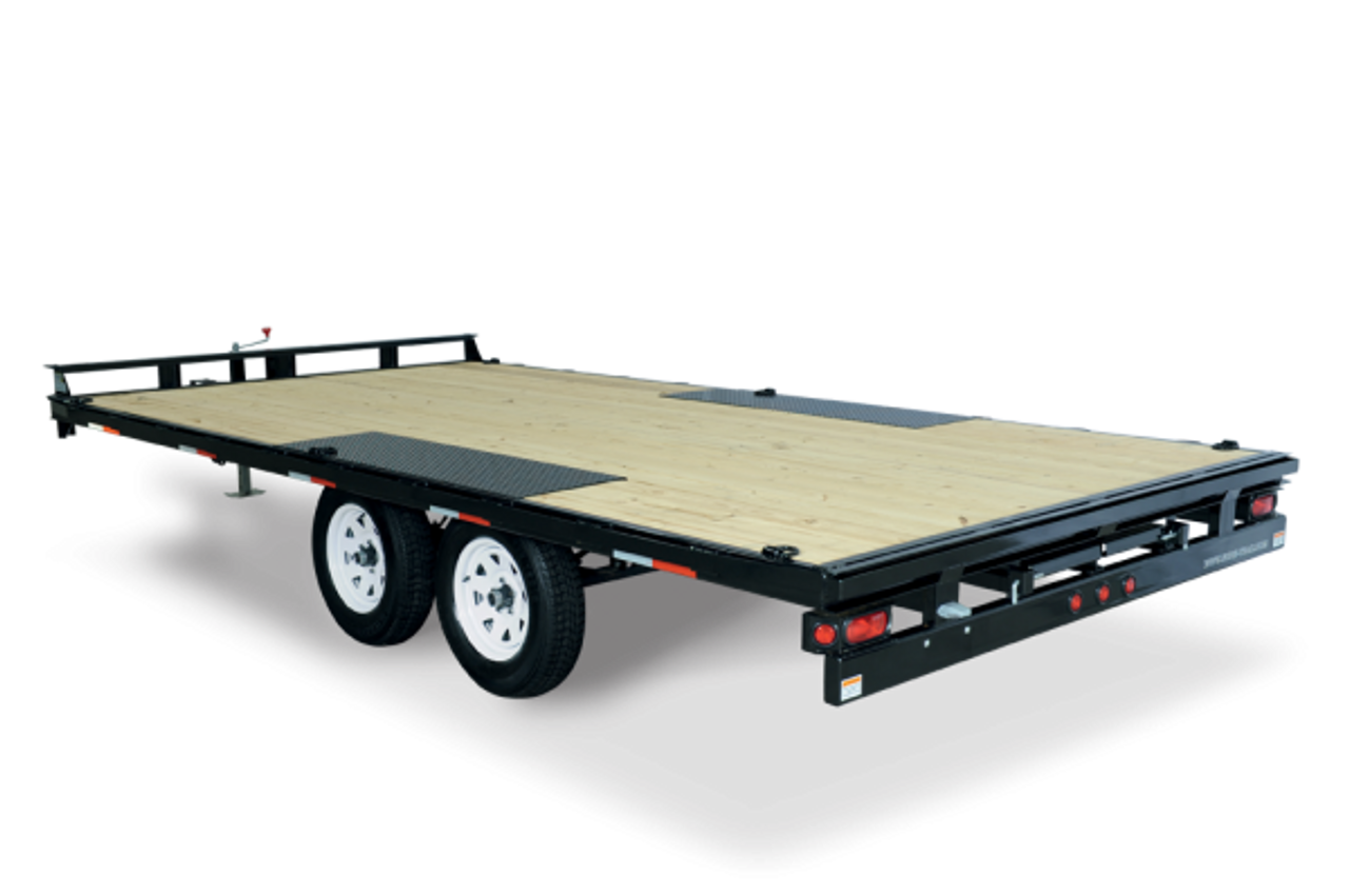 STLPD10218TA3 --- 102"x18' Low Profile Flatdeck Deckover Trailer