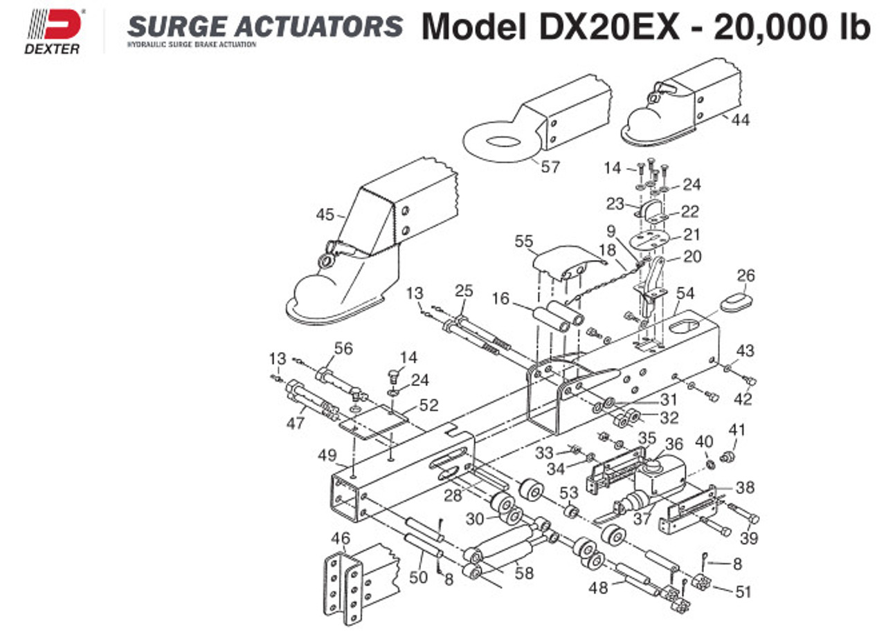 DX20EX - Parts Breakdown by Dexter Marine