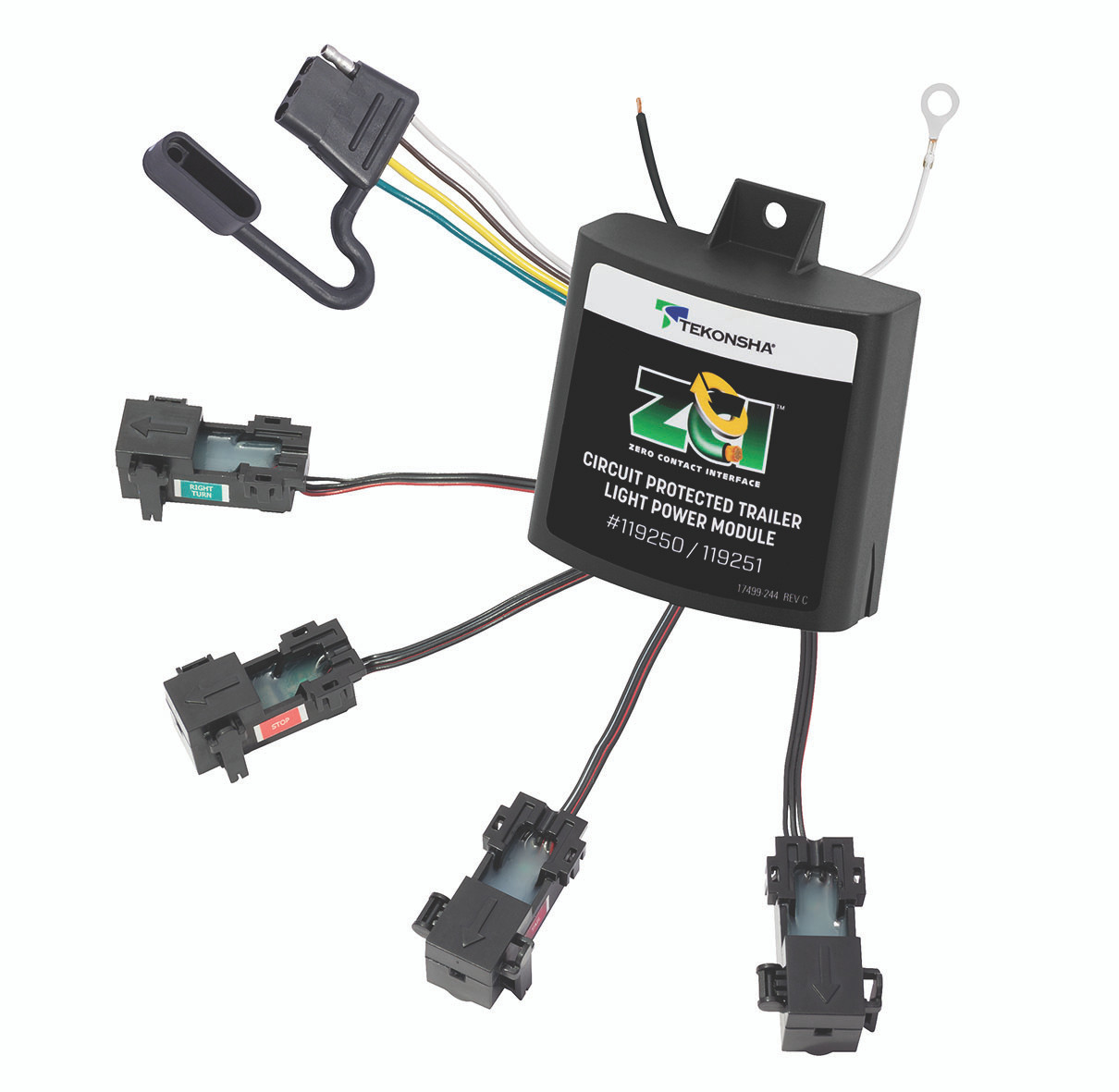 Tekonsha ZCI™ Zero Contact Interface Universal ModuLite - Universal Trailer Light Power Module Tekonsha ZCI™ Zero Contact Interface Universal ModuLite - Universal Trailer Light Power Module