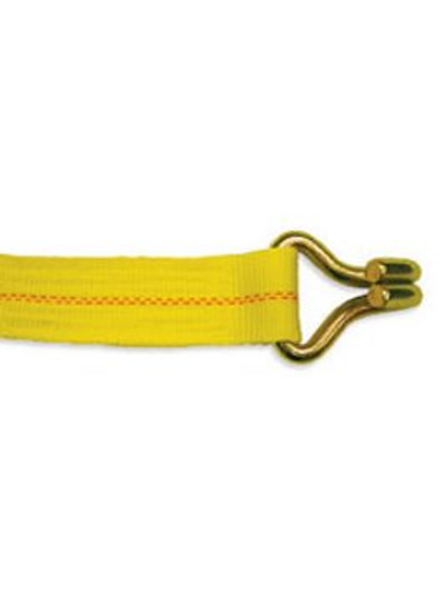 WS330JH-Y --- 3" Cargo Winch Strap with J Hook