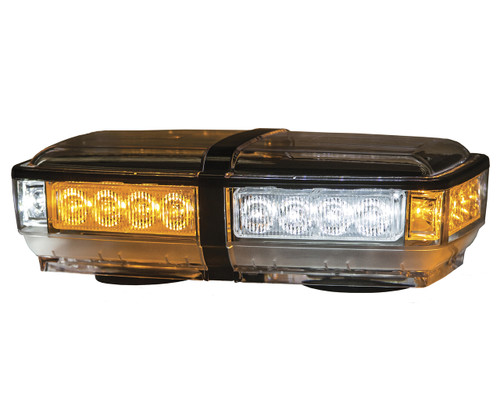 8891052 --- LED Mini Magnetic Light Bar - 12 Amber and 12 Clear Diodes